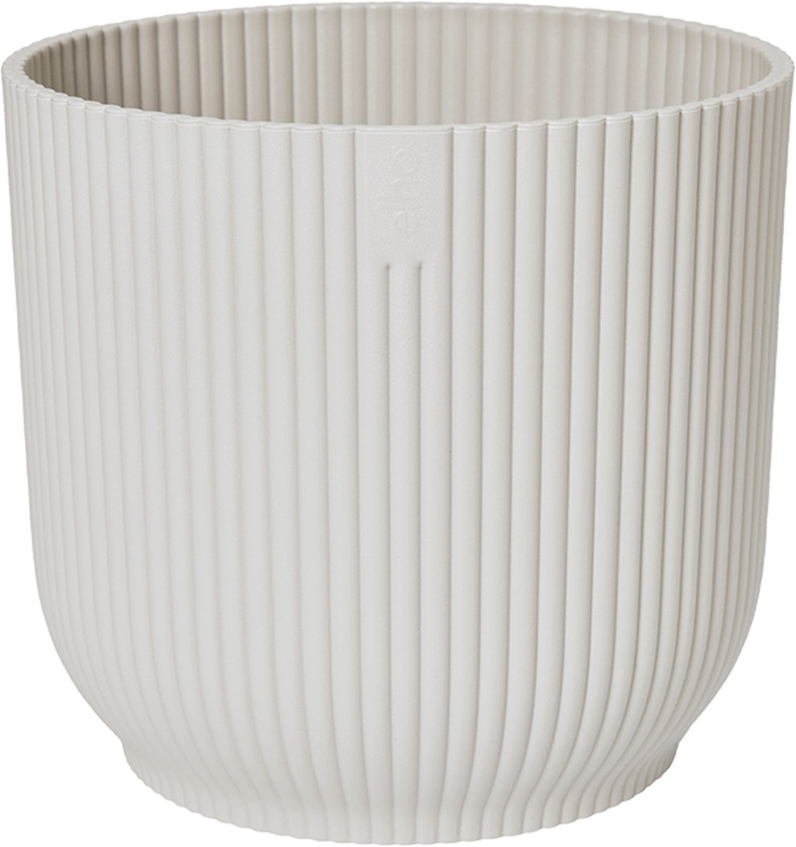 Elho Vibes Fold Rond 30 - Bloempot Voor Binnen - Ø 29.5 X H 27.2 Cm - Zijdewit