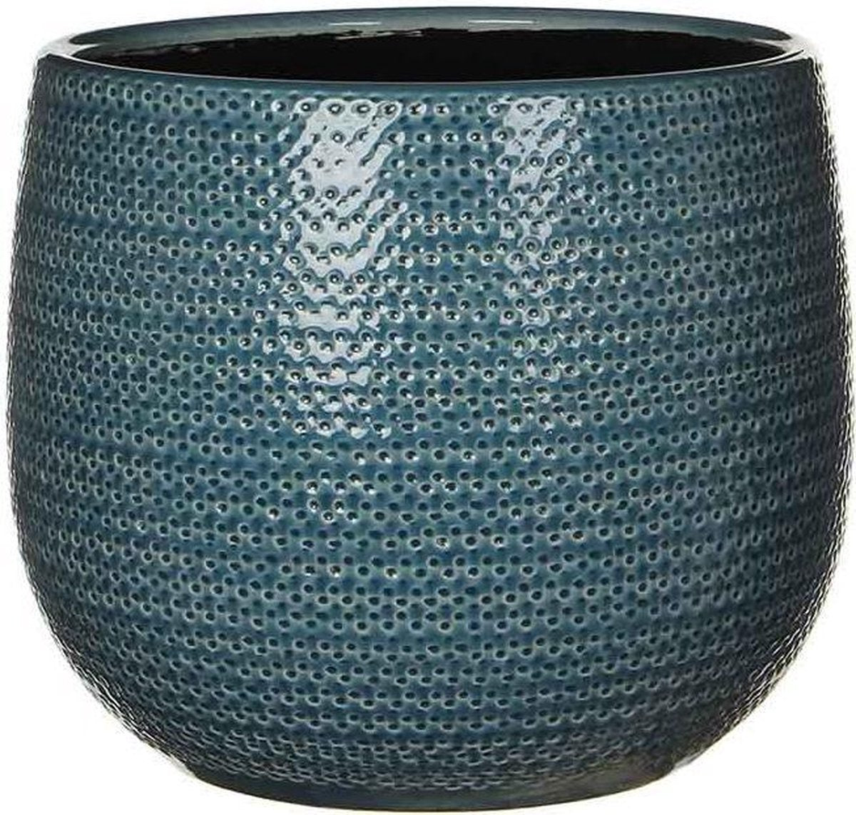 Mica Decorations Gabriel Bloempot - H20 X Ø25 Cm - Keramiek - Blauw