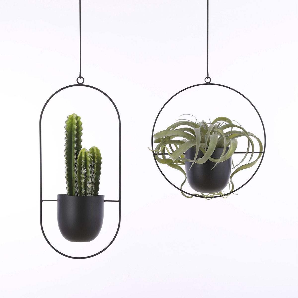 Mica Decorations Dexter Bloempot Hangend - L34 X B14 X H65 Cm - Zwart