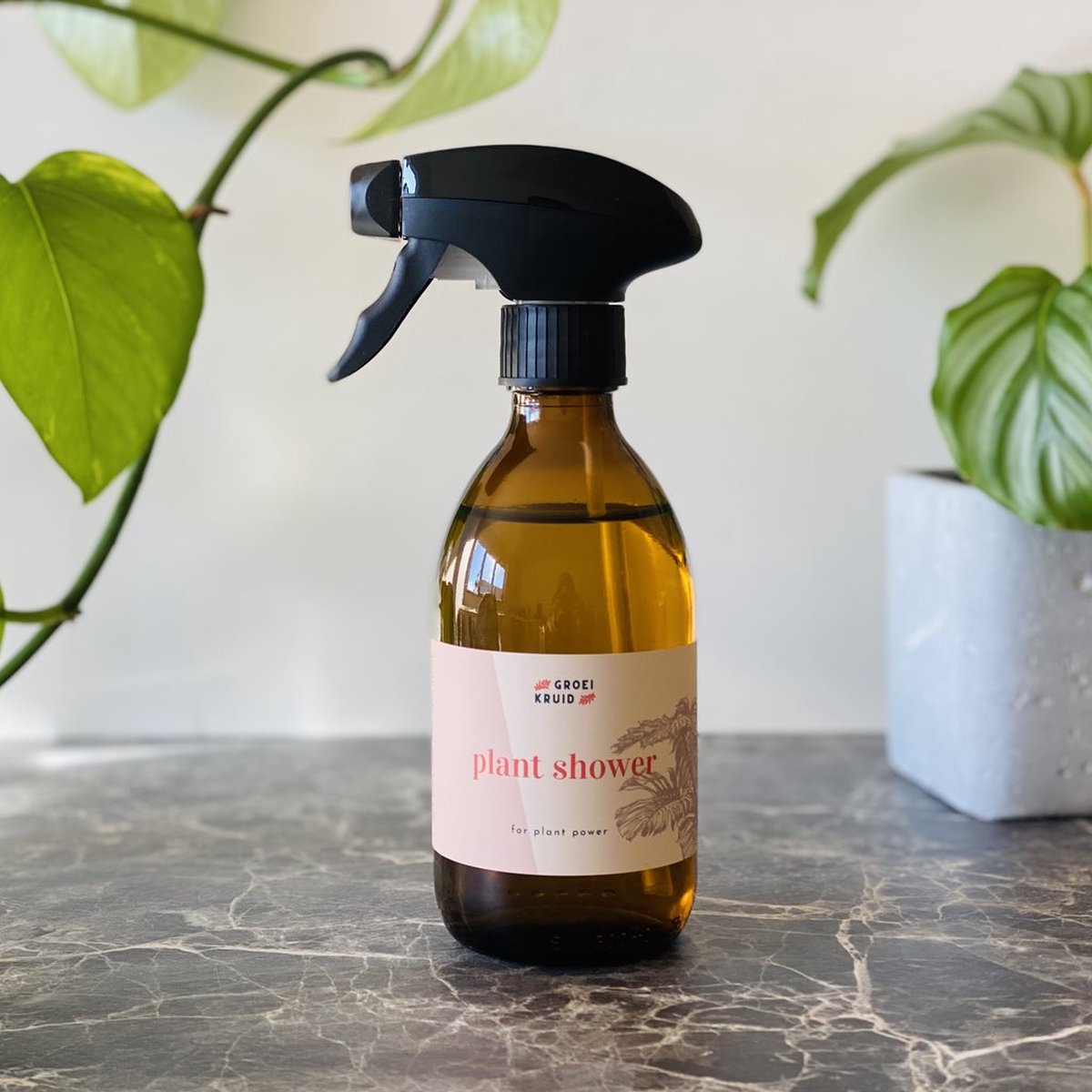 Groeikruid® Haarspuit | 300 Ml Amber Glas Met Vernevelaar | Kappersspuit | Kappersspuit | Waterspuit Haar | Haarspray