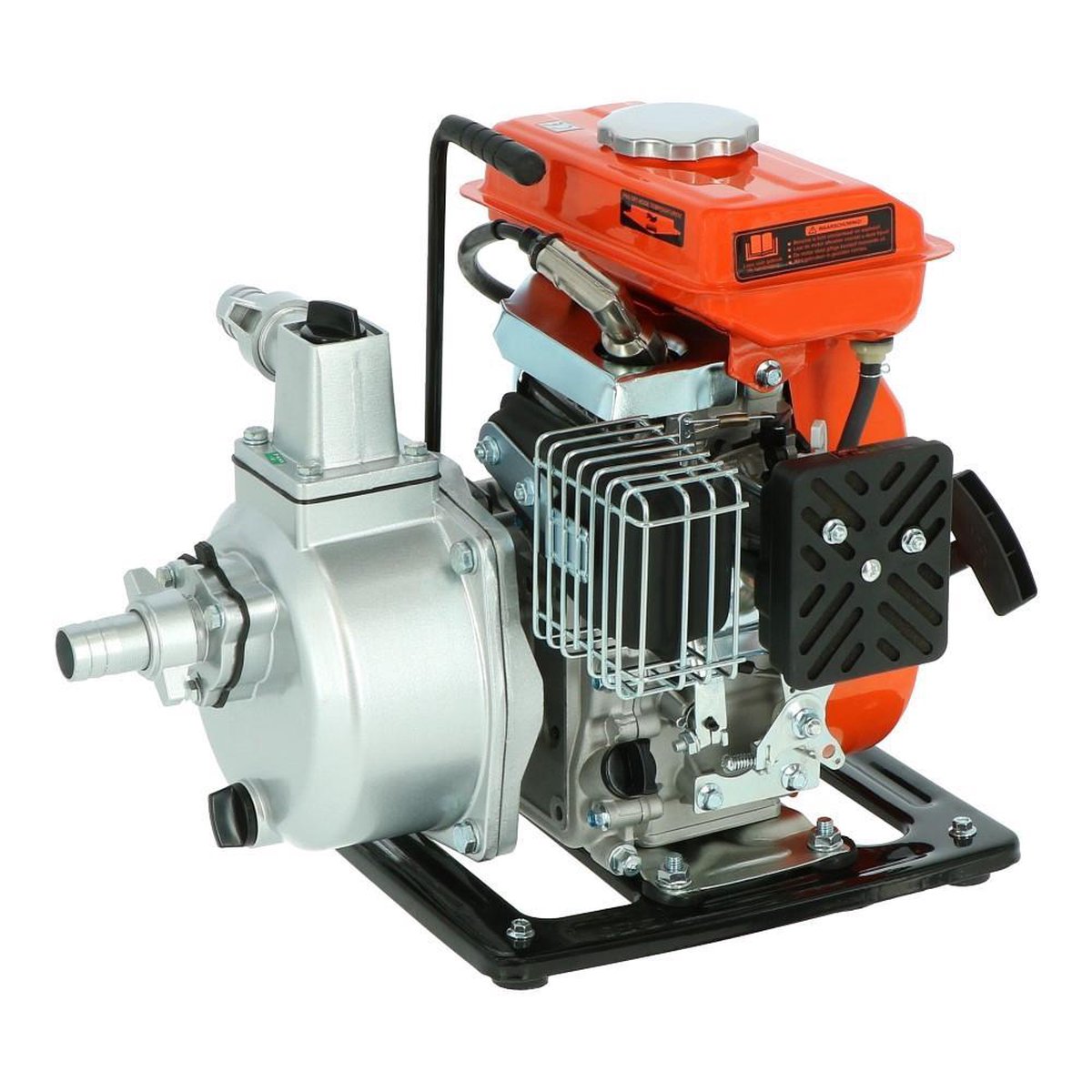 Kibani Waterpomp 8.000 Liter P/uur - 98 Cc / 1.5 PK 4-takt Benzine Motor - 4000 Toeren/Minuut - Doorstroming 8 M³ P/uur - Tuinpomp