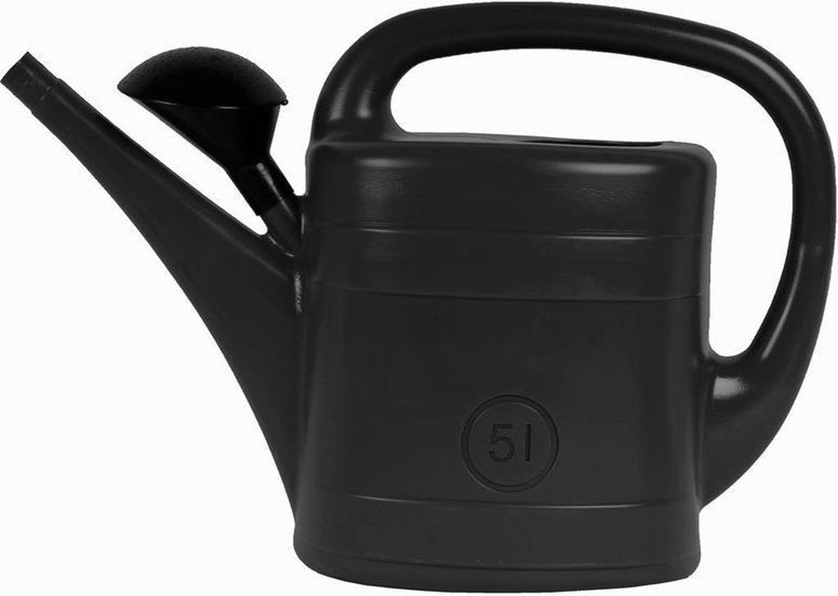 Merkloos Zwarte Kunststof Tuingieter 5 Liter - Tuin Artikelen/toebehoren