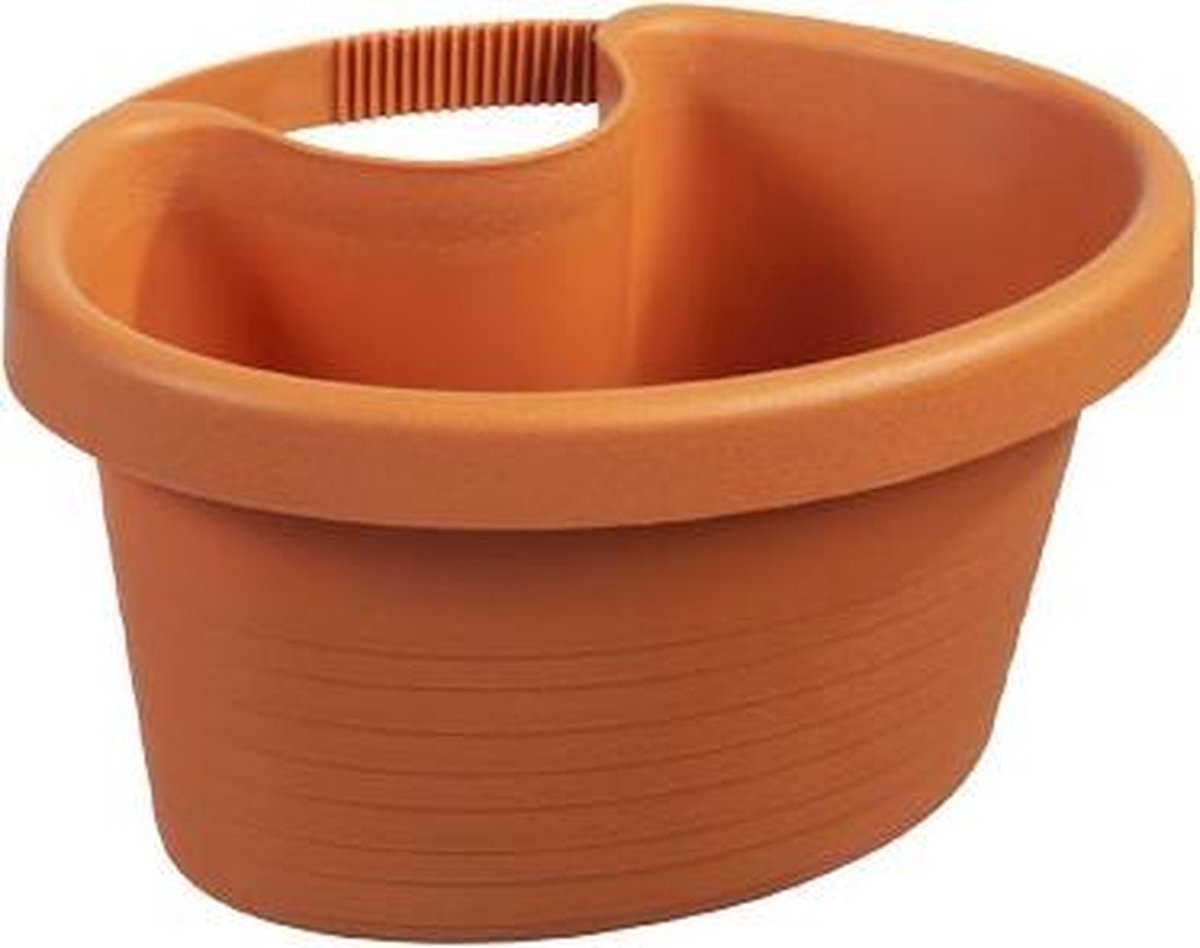 Sunware - Bloempot XL Voor De Regenpijp - 3 Stuks - Bruin
