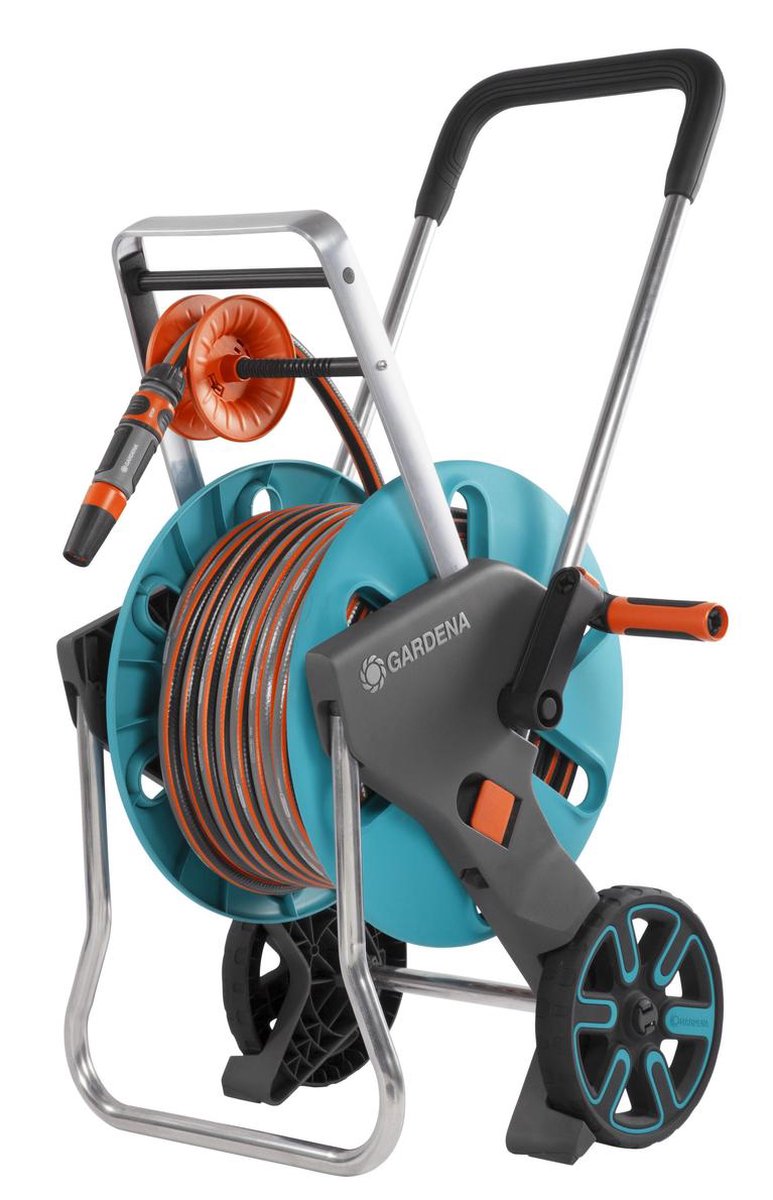 GARDENA AquaRoll M Easy Set - Slangwagen - Maximaal 60 M Opbergcapaciteit