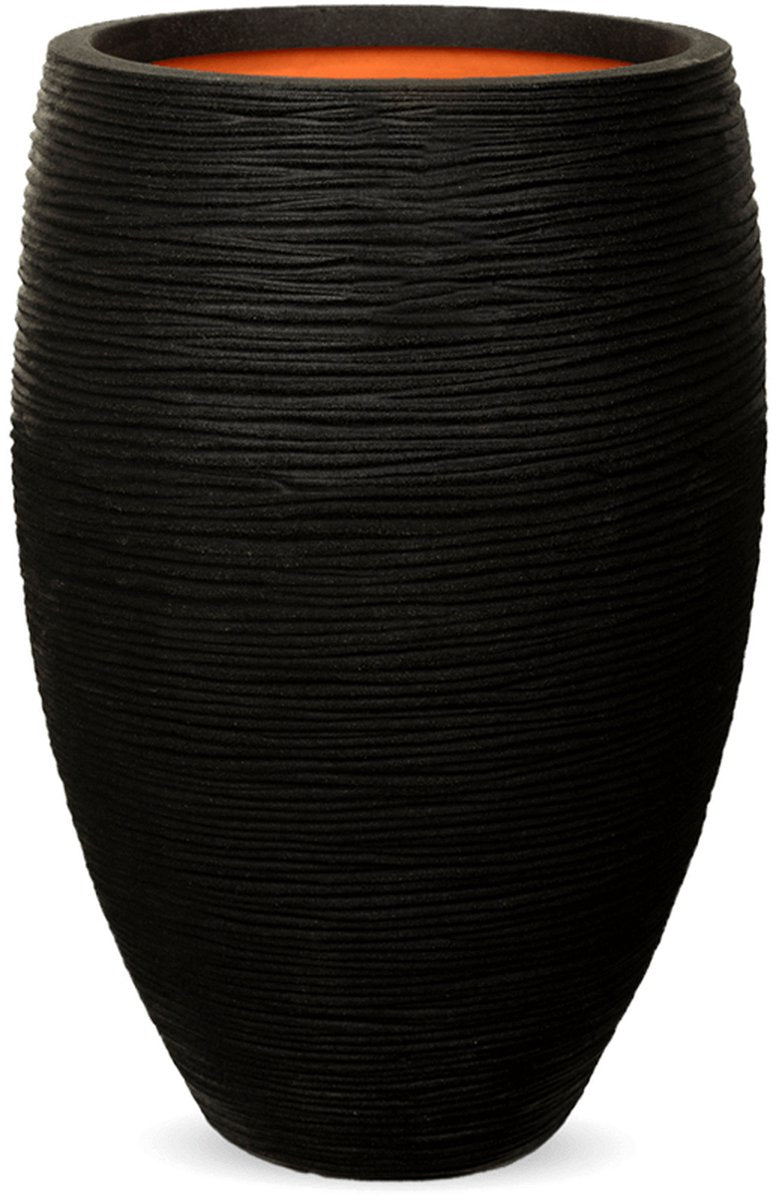 Capi Europe - Vaas Elegant Deluxe Rib NL - 56x84 - Zwart - Voor Binnen En Buiten - KBLR1132