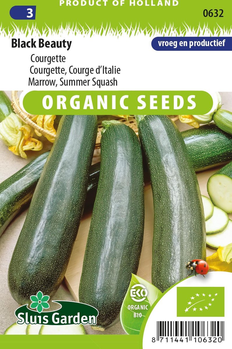 Sluis Garden - Courgette Black Beauty Biologisch