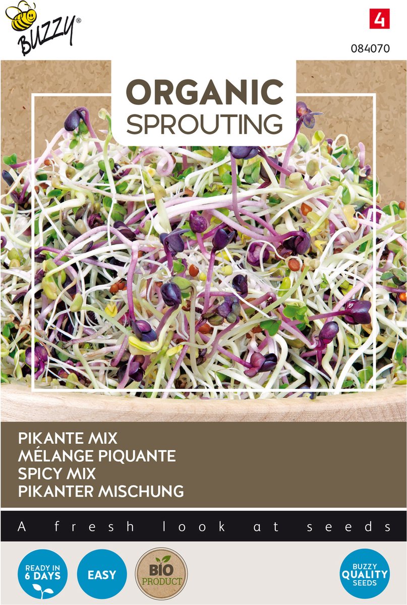 Buzzy® Organic Sprouting Salademengsel Pikant (BIO)