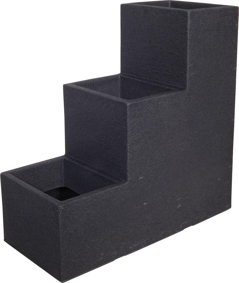  4gardenz Stone Trapsgewijs Plantenbak Voor Buiten 27x60x60 Cm - Grijs
