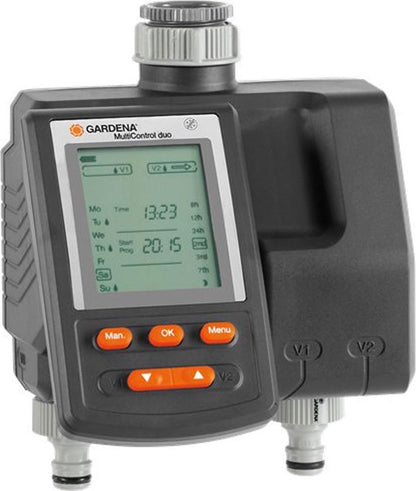 GARDENA Besproeiingsomputer MultiControl Duo - 3 Besproeiingen Per Dag - 1min Tot 3u 59min.