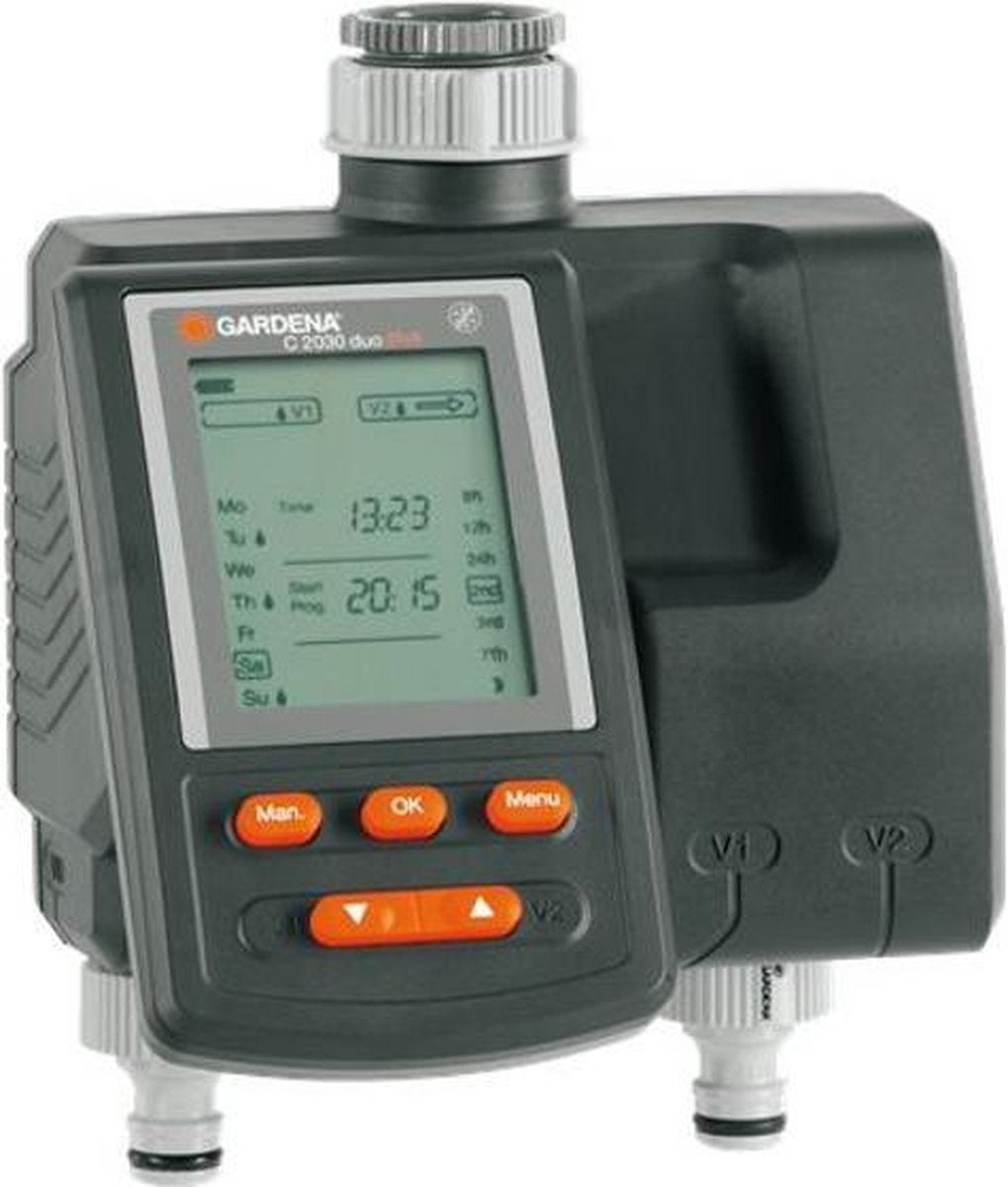  GARDENA Besproeiingsomputer MultiControl Duo - 3 Besproeiingen Per Dag - 1min Tot 3u 59min.