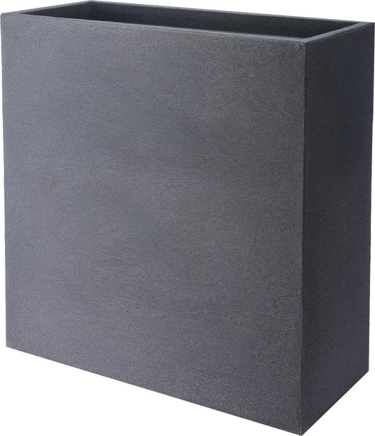  4gardenz® Stone Rechthoekige Bloembak Voor Buiten - 60x60x26cm - Lichtgrijs