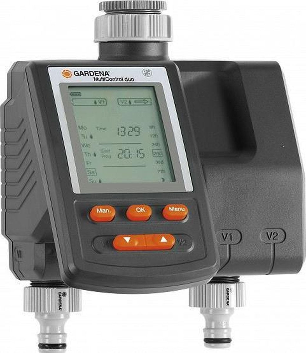  GARDENA Besproeiingsomputer MultiControl Duo - 3 Besproeiingen Per Dag - 1min Tot 3u 59min.