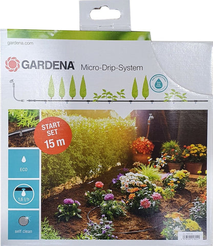  GARDENA Micro Drip System Startset S - Voor Rijplanten Druppelsysteem- 15 Meter