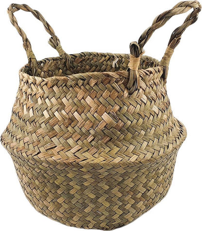  Plantenmand 35x35cm Naturel Extra Groot | Multifunctionele Mand | Handgemaakt | Planten-houder | Planten Accessoires | Planten Mand