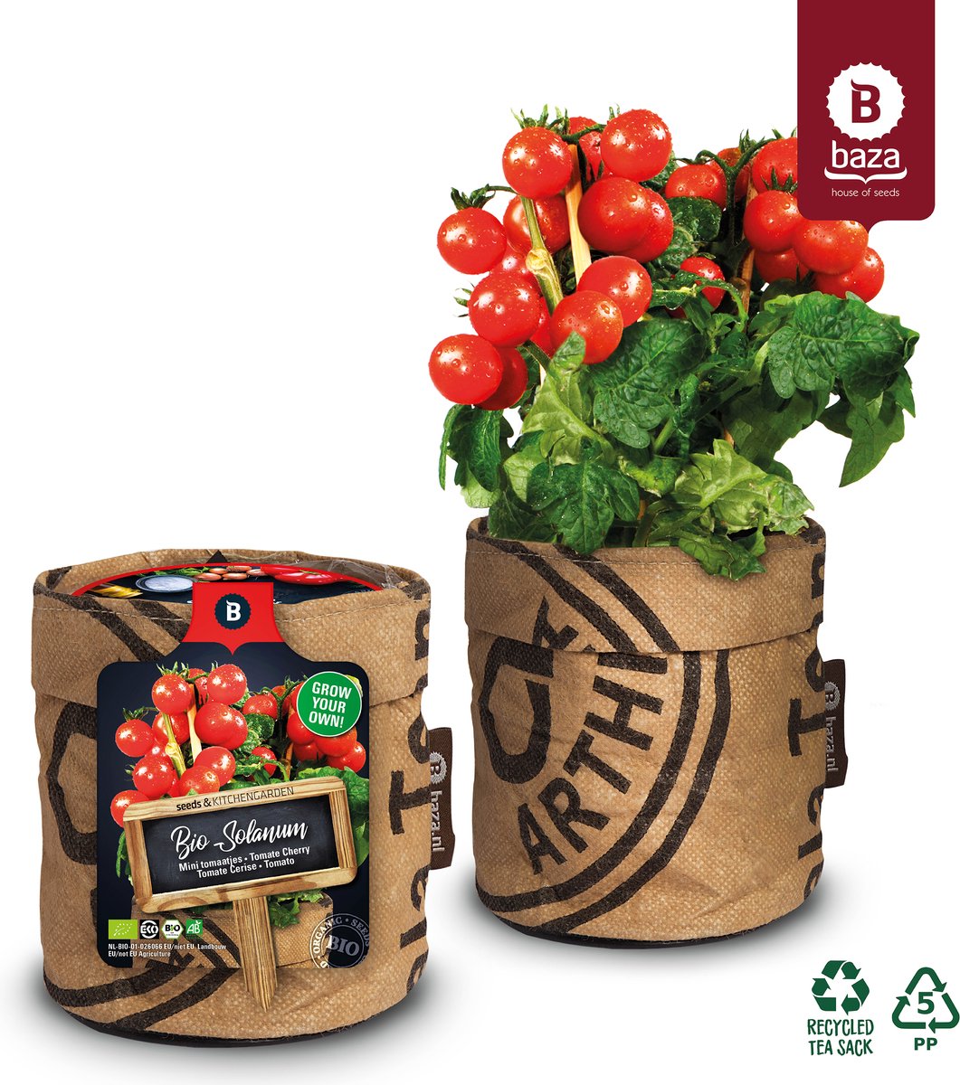  Van 32,95 Voor 24,95 3 Stuks Moestuin Kweekset Aardbei, Tomaat Paprika GRATIS VERZENDING
