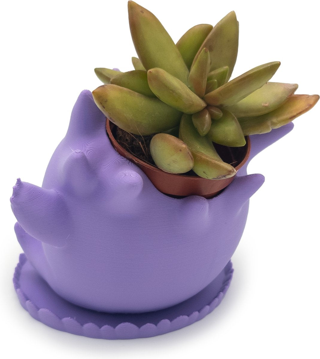  Azhora Pokémon Gengar Bloempot - Inclusief Opvangschaal - Lichtpaars