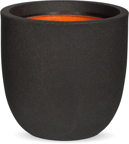  Capi Europe - Bloempot Bol Smooth NL - 35x34 - Zwart - Voor Binnen En Buiten - KBL932