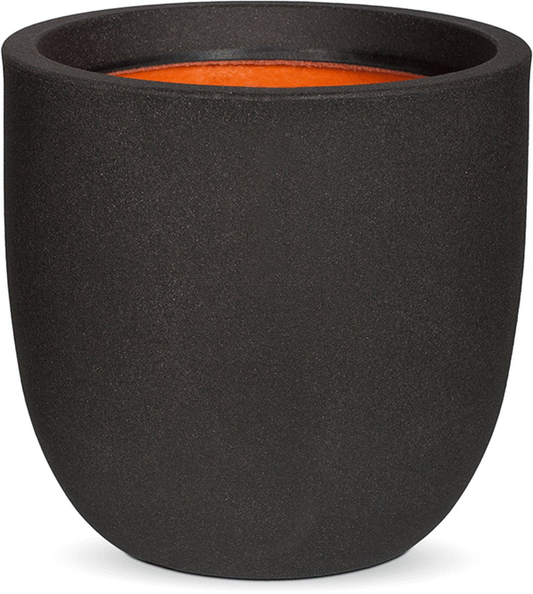  Capi Europe - Bloempot Bol Smooth NL - 54x52 - Zwart - Voor Binnen En Buiten - KBL935