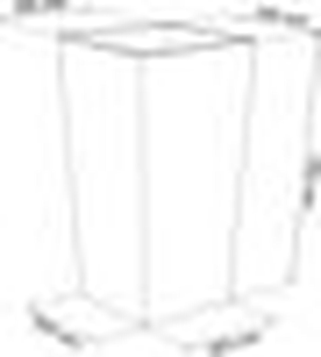 Prosperplast Kunststof Urbi Bloempot/plantenpot Met Binnenpot Antraciet 40 X 40 X 75 Cm - 37/91,5 Liter - Hoge Vierkante Bloempotten