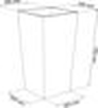 Prosperplast Kunststof Urbi Bloempot/plantenpot Met Binnenpot Antraciet 40 X 40 X 75 Cm - 37/91,5 Liter - Hoge Vierkante Bloempotten