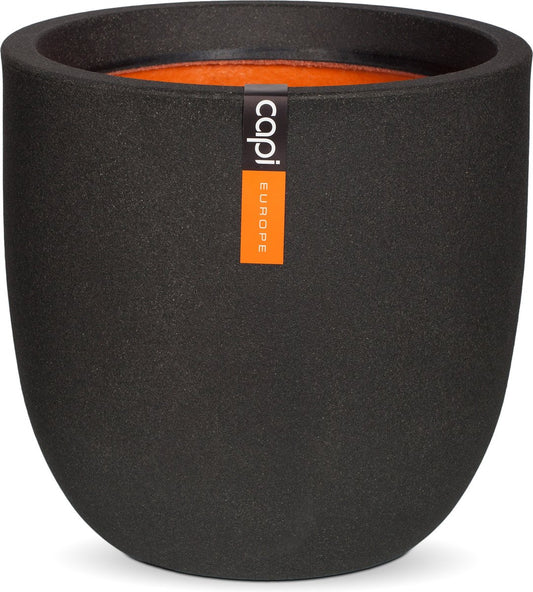  Capi Europe - Bloempot Bol Smooth NL - 54x52 - Zwart - Voor Binnen En Buiten - KBL935
