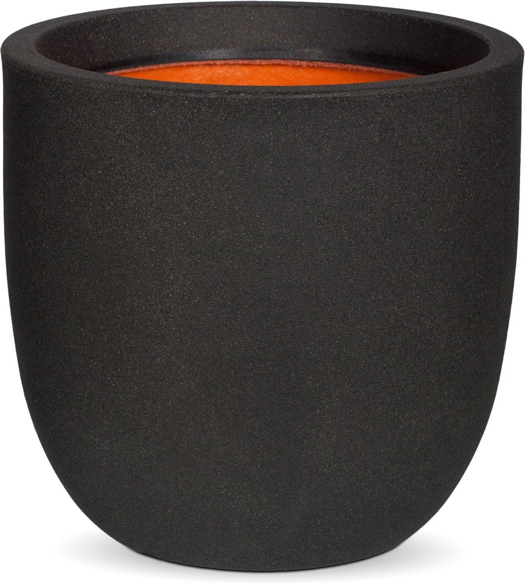  Capi Europe - Bloempot Bol Smooth NL - 35x34 - Zwart - Voor Binnen En Buiten - KBL932