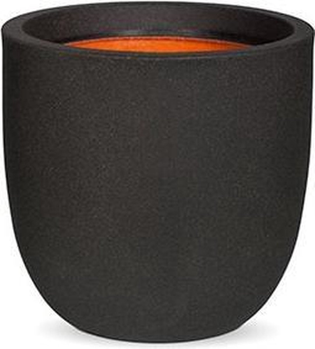 Capi Europe - Bloempot Bol Smooth NL - 35x34 - Zwart - Voor Binnen En Buiten - KBL932