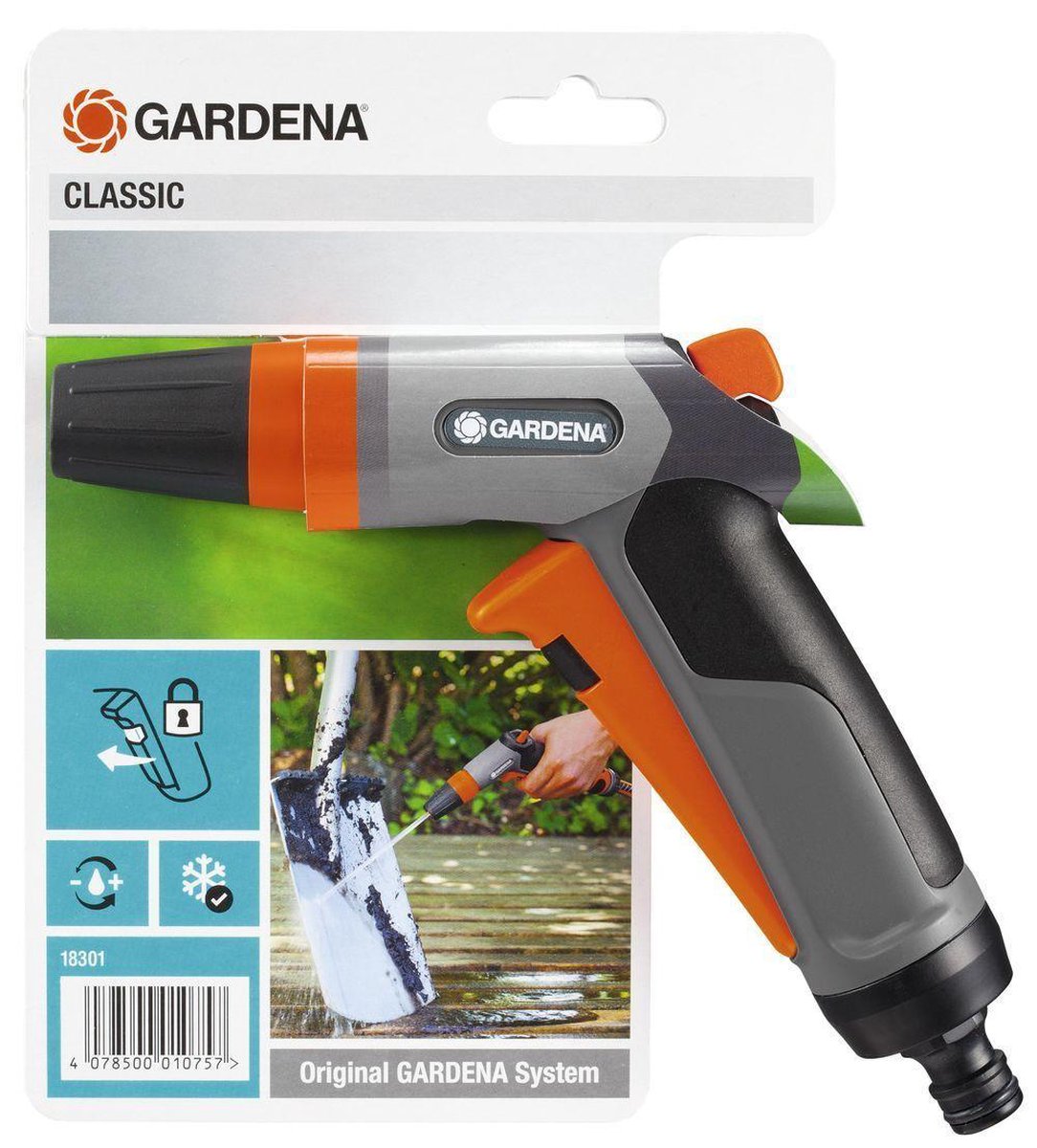  GARDENA - Classic Reinigingspistool - Spuitpistool - Traploos Instelbaar