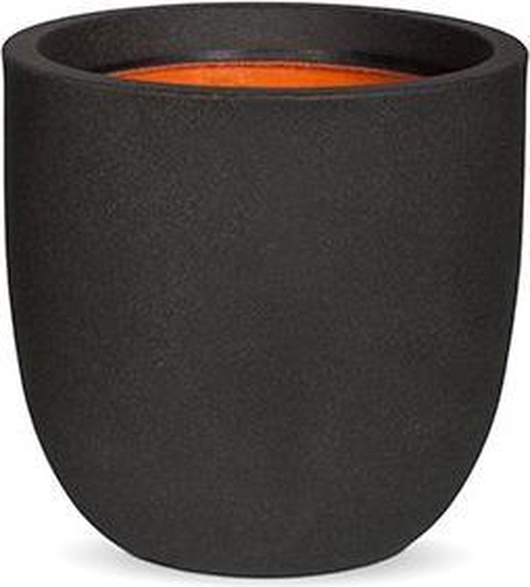  Capi Europe - Bloempot Bol Smooth NL - 43x41 - Zwart - Voor Binnen En Buiten - KBL933
