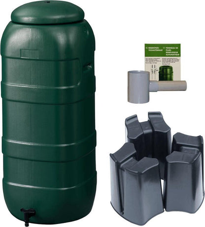  Regenton Rainsaver - Groen 100 L + Voet + Vulautomaat