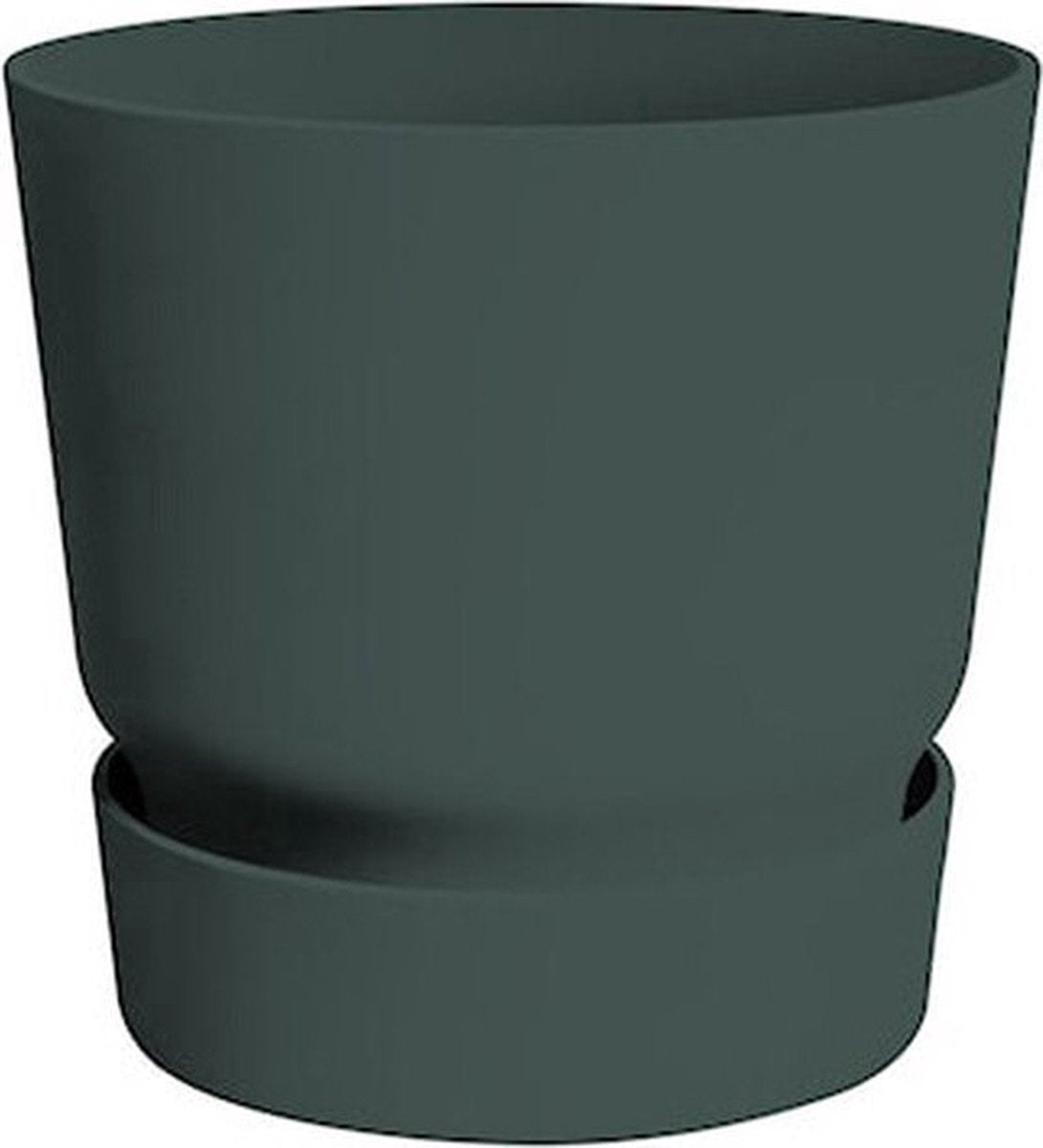  Elho Greenville Rond 30 - Grote Bloempot Voor Buiten - Gemaakt Van Gereycled Plastic - Ø 29.5 X H 27.8 Cm - Blad Groen