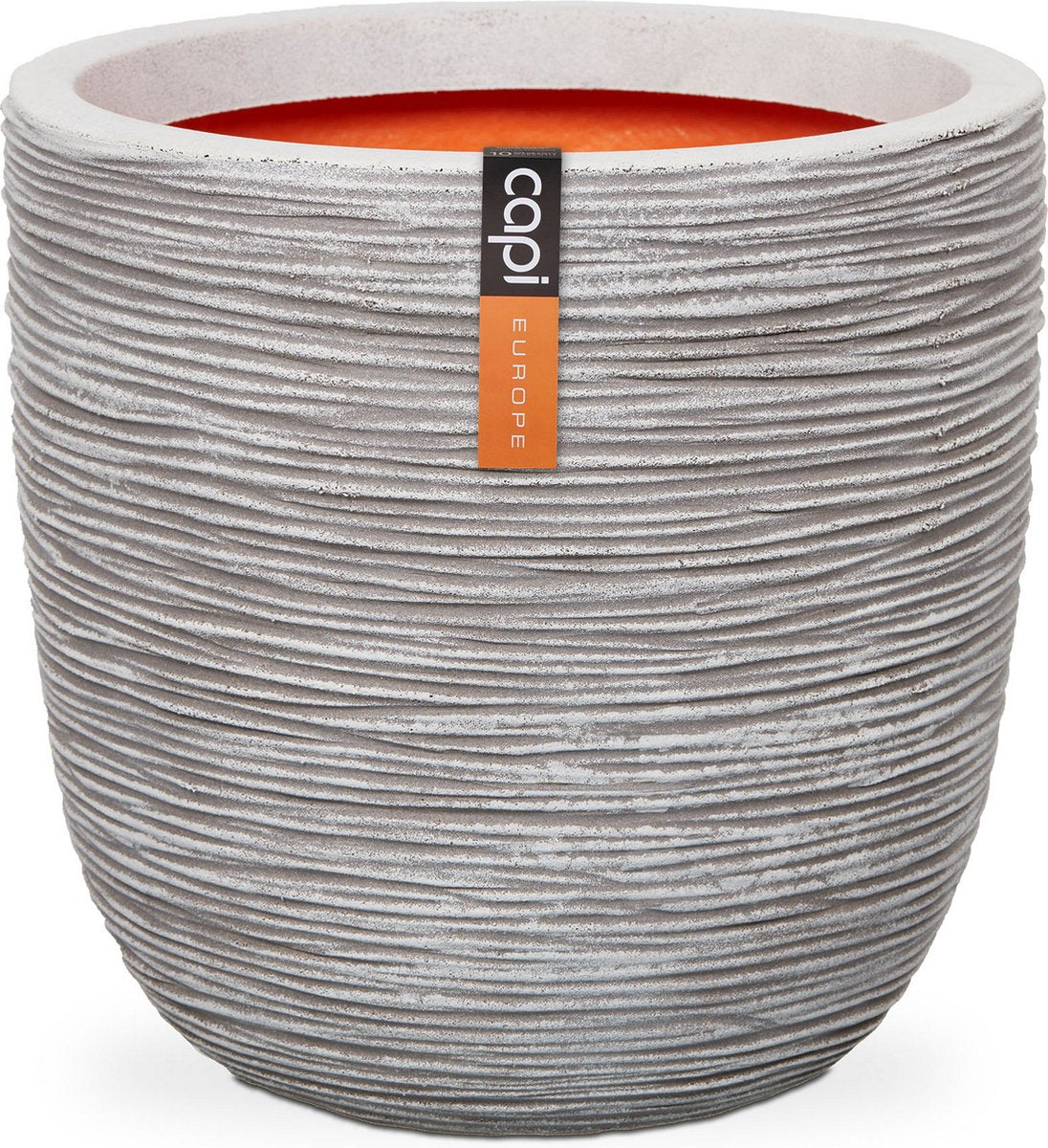  Capi Europe - Bloempot Bol Rib NL - 35x34 - Ivoor - Voor Binnen En Buiten - KOFI932