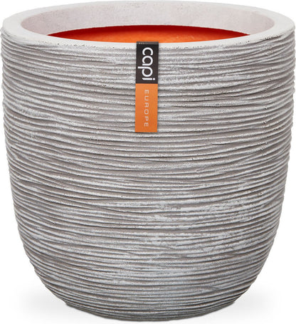  Capi Europe - Bloempot Bol Rib NL - 35x34 - Ivoor - Voor Binnen En Buiten - KOFI932