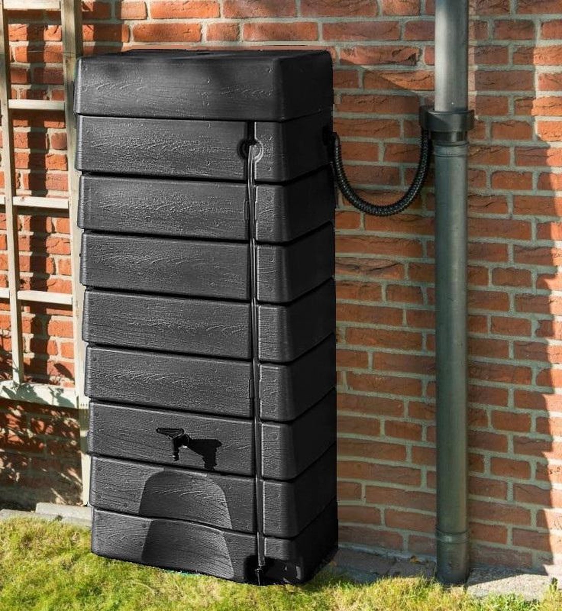  Garden Muurtank Regenton Zwart 320l - ThuisTuinieren.nl
