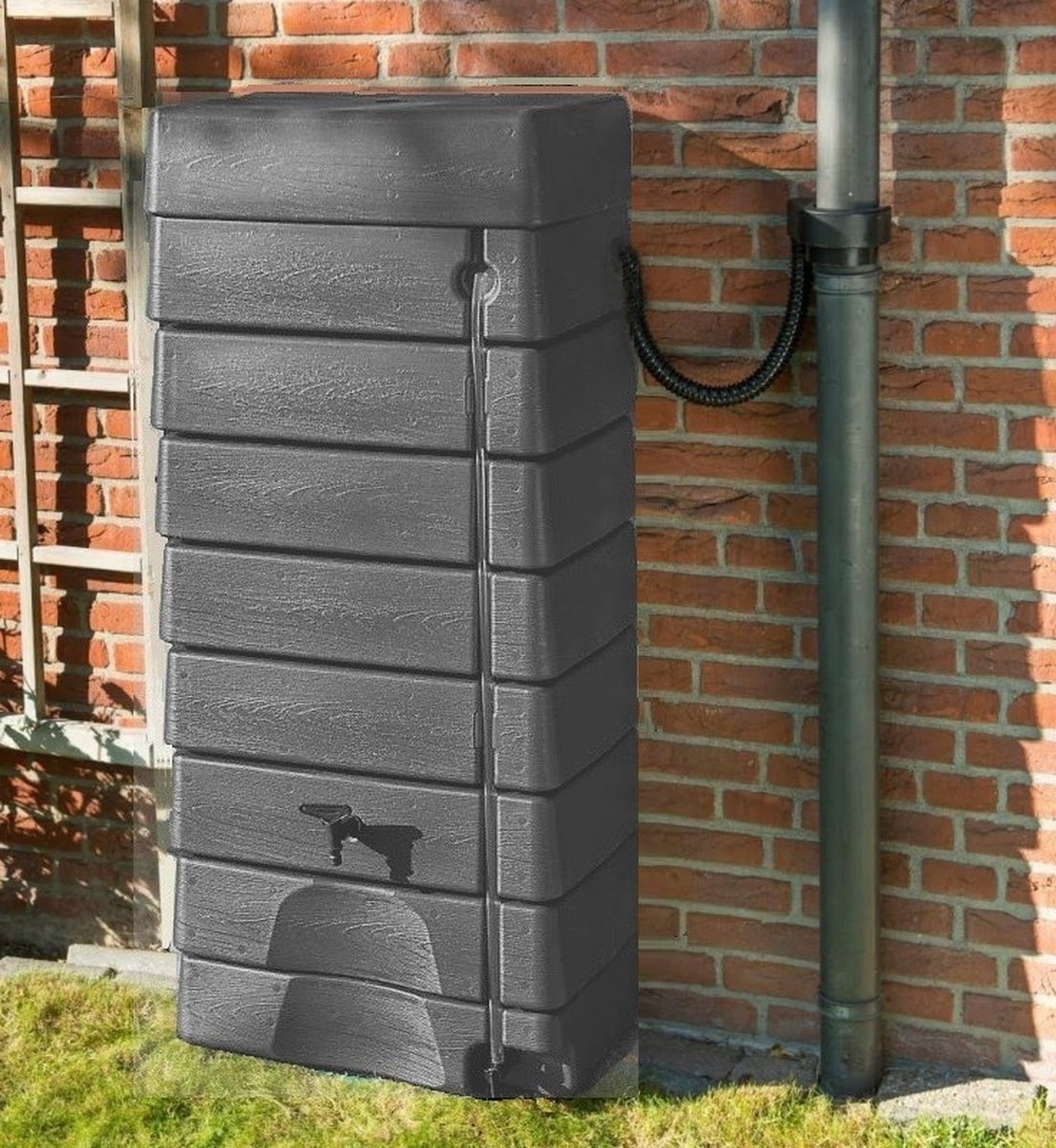  Garden Muurtank Regenton Antraciet 320l - ThuisTuinieren.nl
