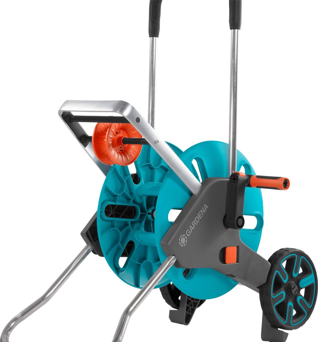  GARDENA - AquaRoll M CleverRoll Easy Slangenwagen - Maximaal 60 Meter - Inklapbare Zwengel