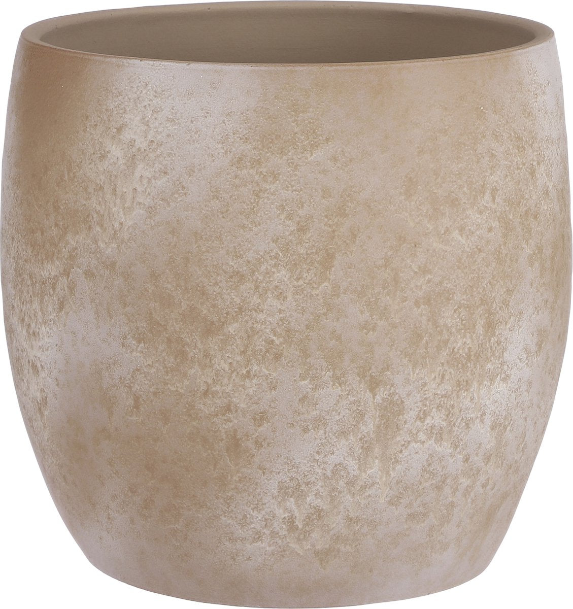  Mica Decorations Lester Bloempot - H31 X Ø33 Cm - Terracotta - Crème