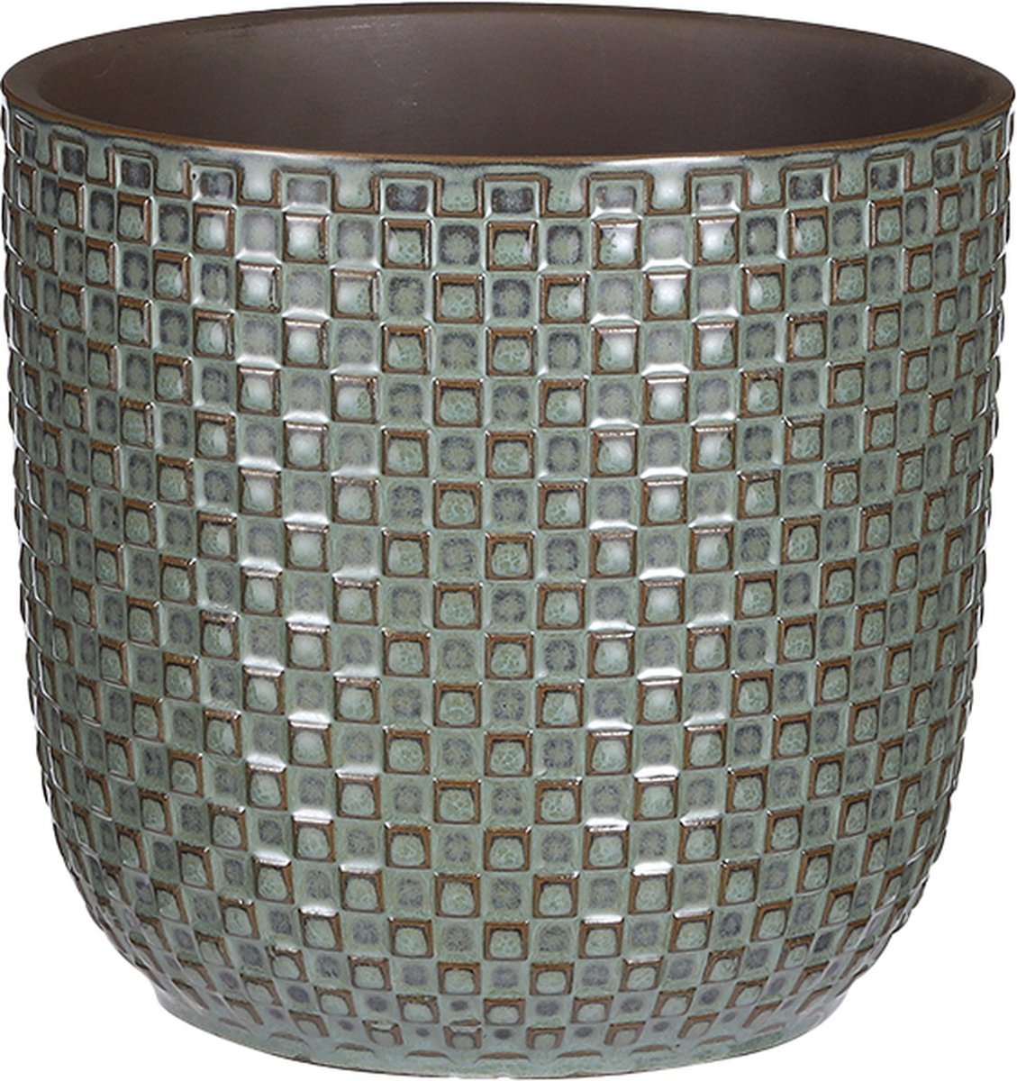  Mica Decorations Daan Bloempot - H17,5 X Ø19 Cm - Groen