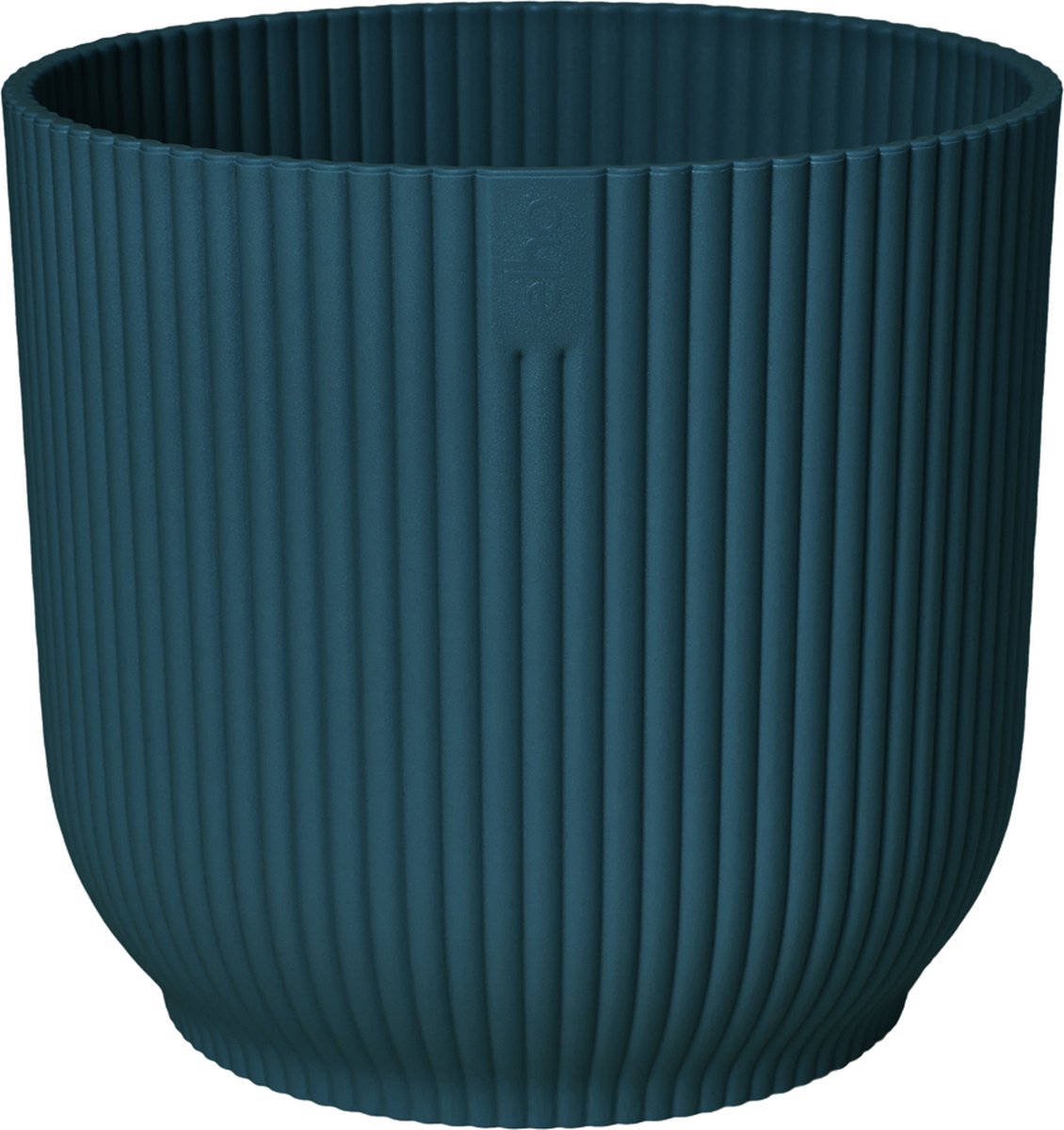  Elho Vibes Fold Rond Wielen 35 - Bloempot Voor Binnen - Ø 34.9 X H 32.4 Cm - Diepblauw