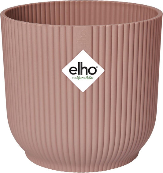  Elho Vibes Fold Rond Wielen 35 - Bloempot Voor Binnen - Ø 34.9 X H 32.4 Cm - Delicaat Roze