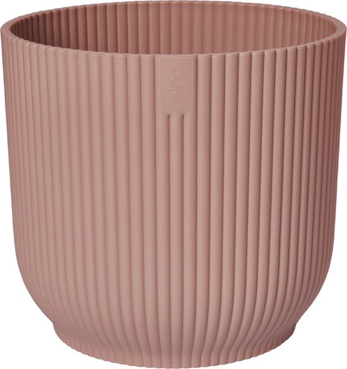  Elho Vibes Fold Rond Wielen 35 - Bloempot Voor Binnen - Ø 34.9 X H 32.4 Cm - Delicaat Roze