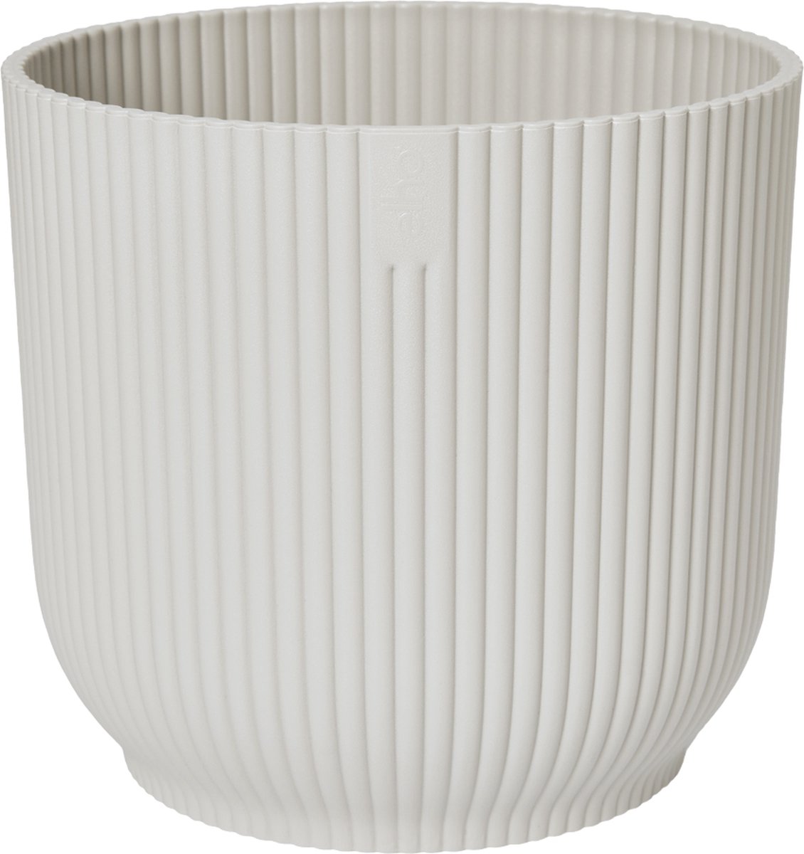 Elho Vibes Fold Rond 30 - Bloempot Voor Binnen - Ø 29.5 X H 27.2 Cm - Zijdewit