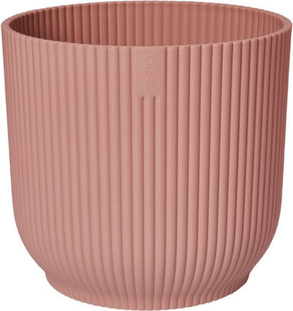  Elho Vibes Fold Rond 25 - Bloempot Voor Binnen - Ø 25.0 X H 23.0 Cm - Delicaat Roze