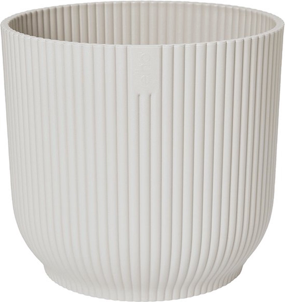  Elho Vibes Fold Rond 30 - Bloempot Voor Binnen - Ø 29.5 X H 27.2 Cm - Zijdewit