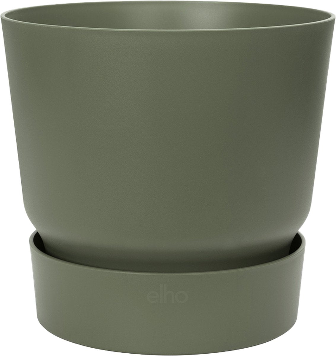  Elho Greenville Rond 30 - Grote Bloempot Voor Buiten - Gemaakt Van Gereycled Plastic - Ø 29.5 X H 27.8 Cm - Blad Groen