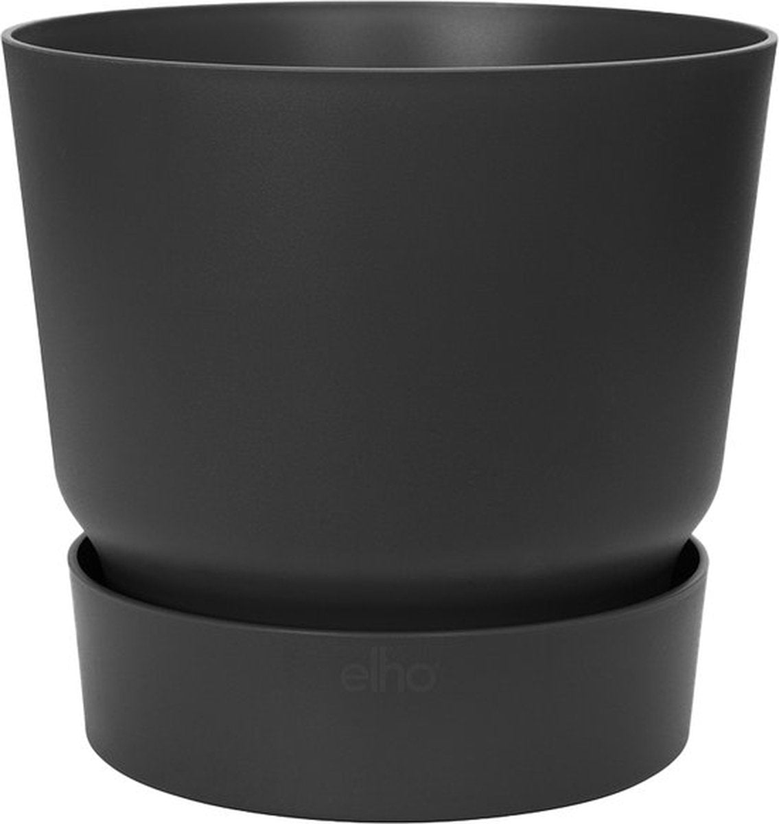  Elho Greenville Rond 40 - Grote Bloempot Voor Buiten - Gemaakt Van Gereycled Plastic - Ø 39.0 X H 36.8 Cm - Living Black
