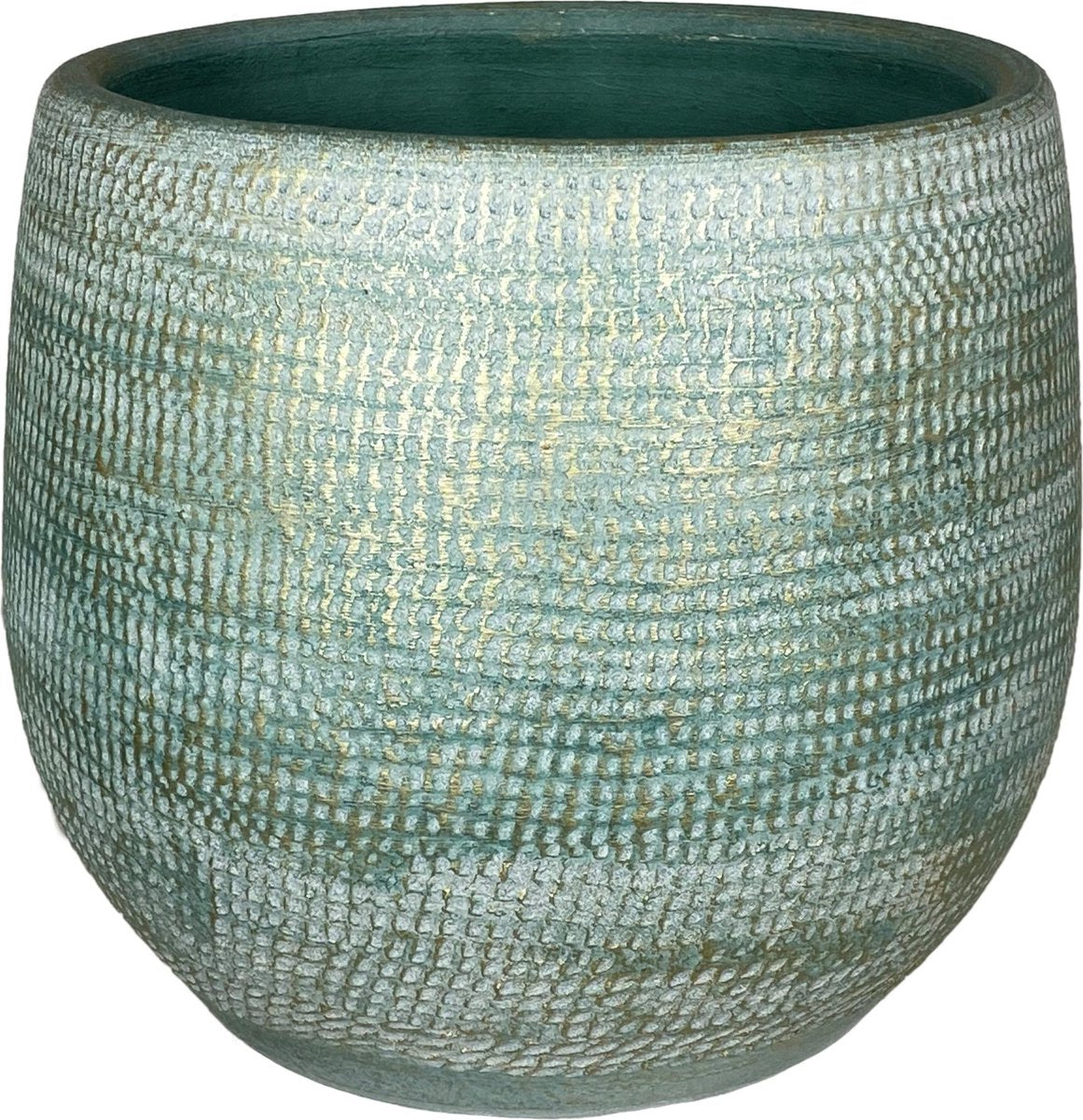  Tokio Bloempot Blauw Aqua D28 X H26 Cm - Nieuwe Collectie