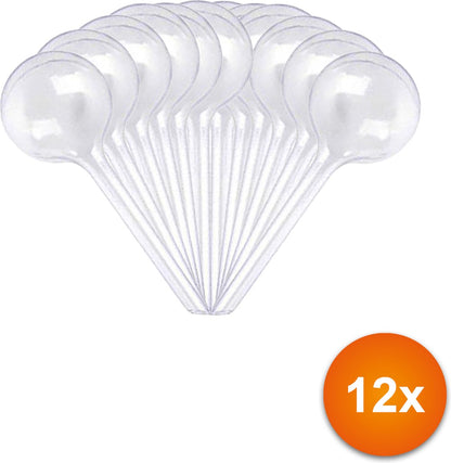  Waterdruppelaar Set Van 12 Stuks - Waterdruppelaar Voor Planten - Watergeefsysteem - Waterbol Irrigatiesysteem - Automatisch Druppelsysteem Voor Kamerplanten &amp; Tuin - Watergever - Transparant - 15cm