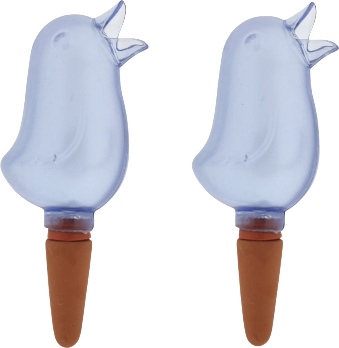  JS Drippy - Waterdruppelaars Set Van 2 Stuks - Druppelaar Vogel - Druppelsysteem Planten - Watergeefsysteem Kamerplanten - Waterbol - Blauw