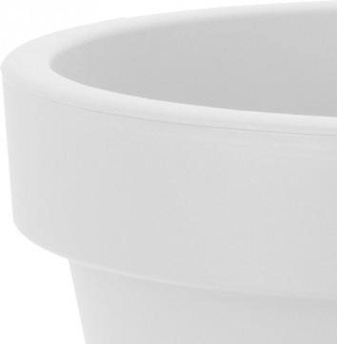  Relaxwonen - Bloempot Rond 60 X 52 Cm Wit